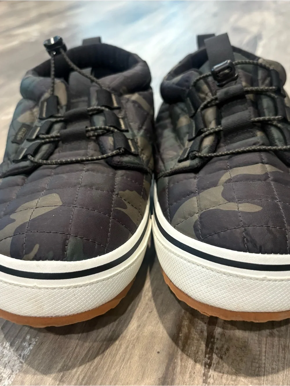 Vans Nylon Chukka Slip-Er in Woodland Camo Men’s SZ 10 UltraCush